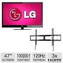 LG 47LV4400 47" 1080p 120Hz LED HDTV Bundle